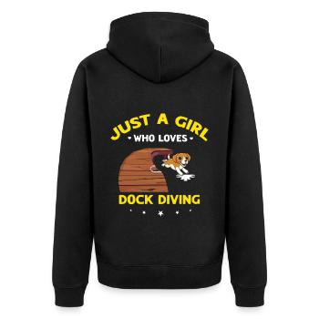 Sports nautiques pour chiens et sports nautiques pour chiens - Veste à capuche bio Premium Unisexe - noir - Dos - Nico (187cm)