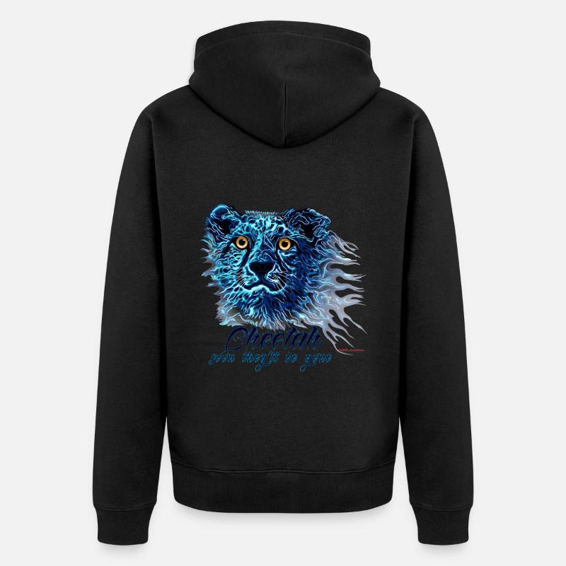 Guépard - Veste à capuche bio Premium Unisexe - noir