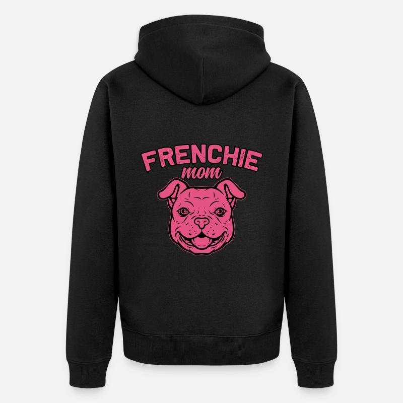 Frenchie Maman - Veste à capuche bio Premium Unisexe - noir