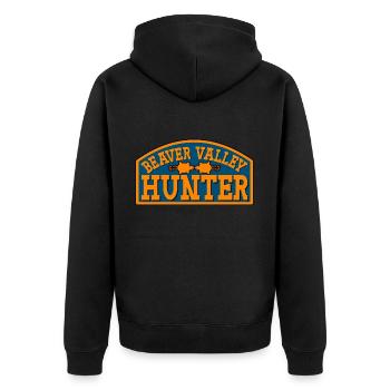 Beaver Valley Hunter Beaver Valley Hunter Hommes - Veste à capuche bio Premium Unisexe - noir - Dos - Nico (187cm)