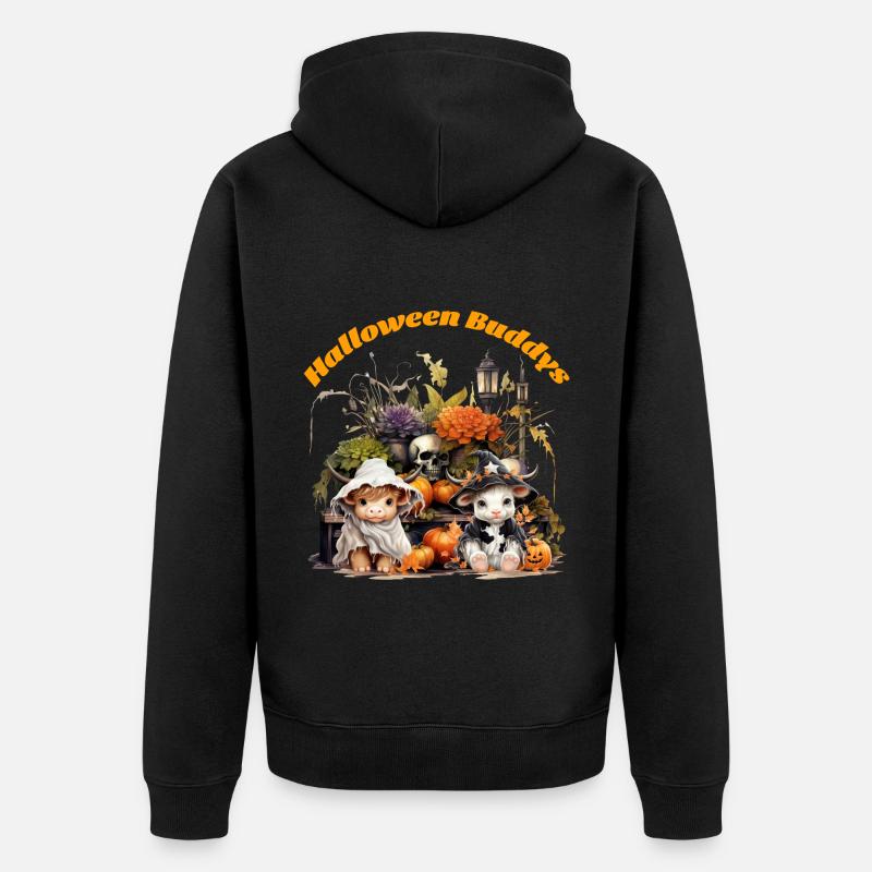 Copains d’Halloween - Veste à capuche bio Premium Unisexe - noir