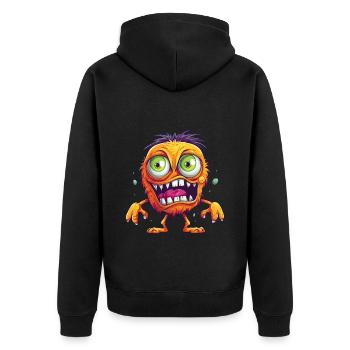 Halloween Monster Zombie Effrayant Costume d’horreur - Veste à capuche bio Premium Unisexe - noir - Dos - Nico (187cm)