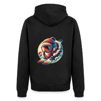 Ski - Veste à capuche bio Premium Unisexe - noir - Dos - Nico (187cm)