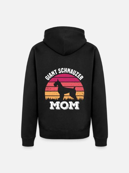 Schnauzer Mama - Veste à capuche bio Premium Unisexe - noir