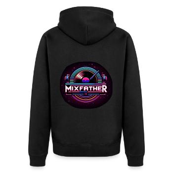 Le Mixfather 12 - Veste à capuche bio Premium Unisexe - noir - Dos - Nico (187cm)