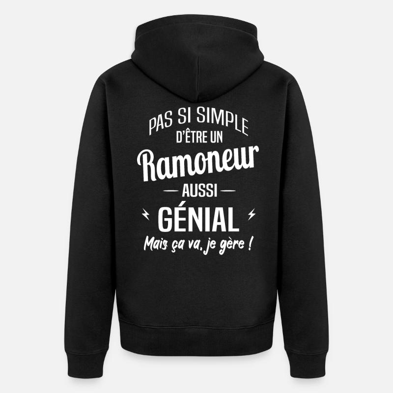 Ramoneur - Veste à capuche bio Premium Unisexe - noir