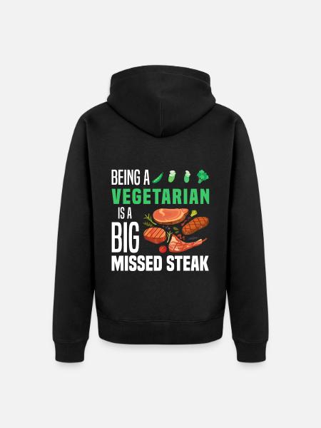BBQ - Unisex Premium Bio Zip Hoodie - Schwarz