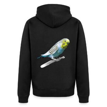 Perruche sucrée - Veste à capuche bio Premium Unisexe - noir - Dos - Nico (187cm)