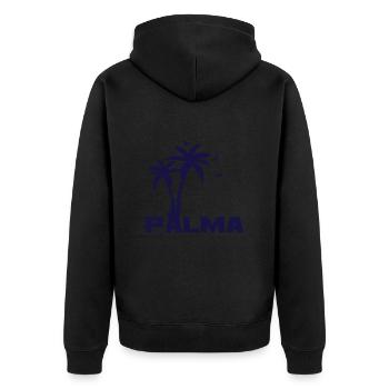 Palma de Mallorca Palm Trees Spain Holidays - Unisex Premium Organic Zip Hoodie - black - Back - Nico (187cm)