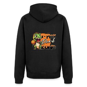 Basketball Dino T-Rex Dunk Zone Player Sports - Veste à capuche bio Premium Unisexe - noir - Dos - Nico (187cm)