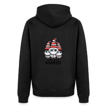 Cillin avec mes Gnomies Nains Noël - Veste à capuche bio Premium Unisexe - noir - Dos - Nico (187cm)