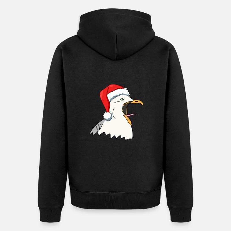 Mouette Noël - Veste à capuche bio Premium Unisexe - noir