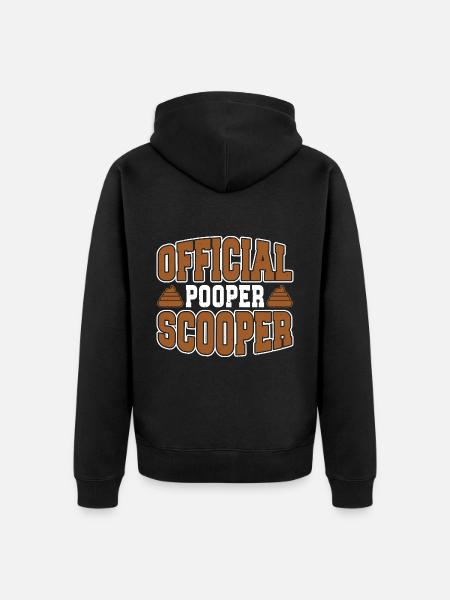 Official Pooper Scooper 38 - Unisex Premium Bio Zip Hoodie - Schwarz