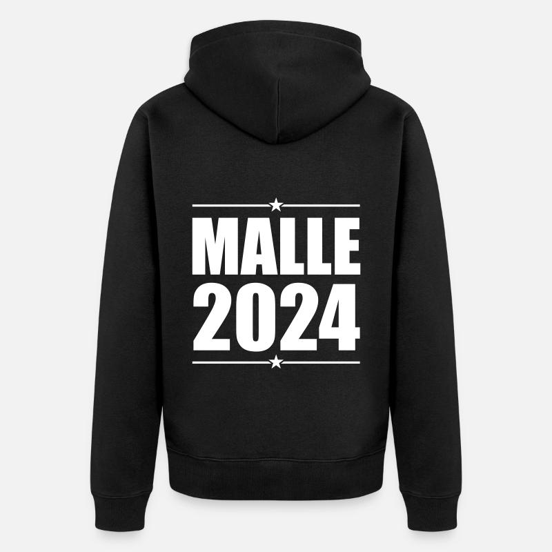 Malle 2024 - Veste à capuche bio Premium Unisexe - noir