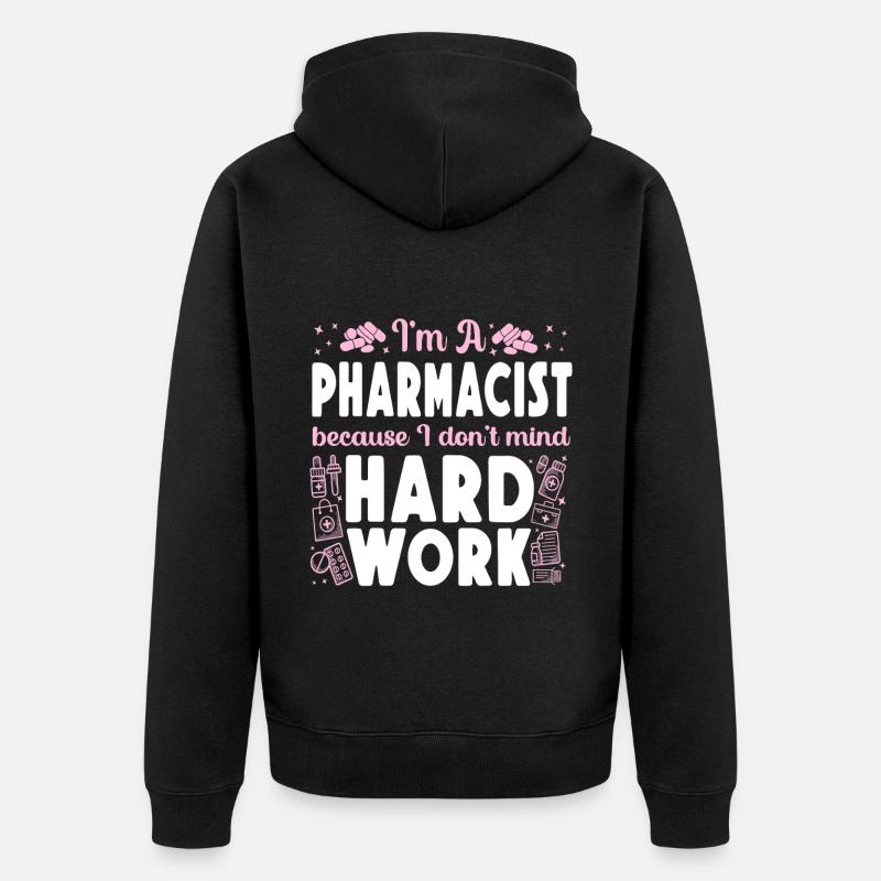 Pharmacy Tech Technician - Unisex Premium Bio Zip Hoodie - Schwarz