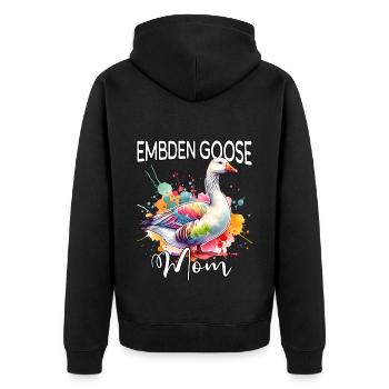 La mère d’Emdengan - Veste à capuche bio Premium Unisexe - noir - Dos - Nico (187cm)