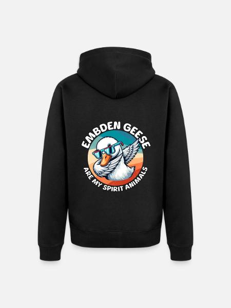 Funny Emdengans sayings - Unisex Premium Organic Zip Hoodie - black