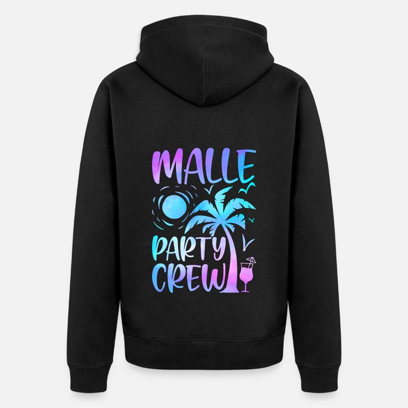 Malle Party Crew - Veste à capuche bio Premium Unisexe - noir