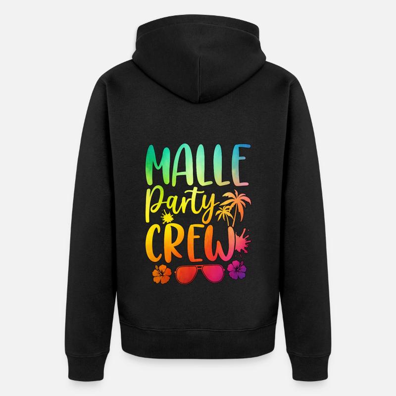 Malle Party Crew - Veste à capuche bio Premium Unisexe - noir