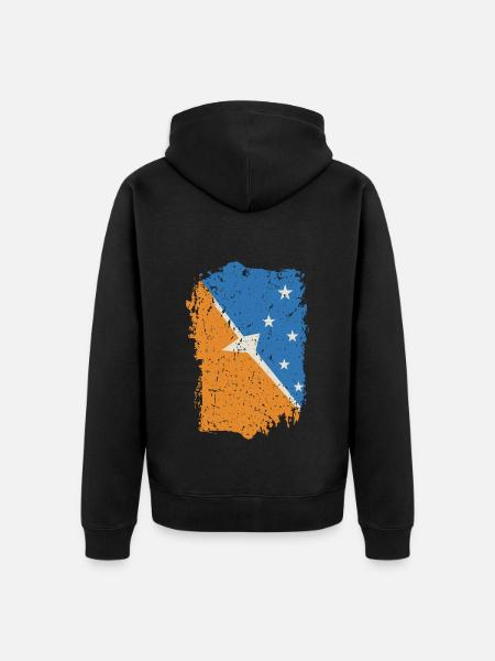 Feuerland - Unisex Premium Bio Zip Hoodie - Schwarz
