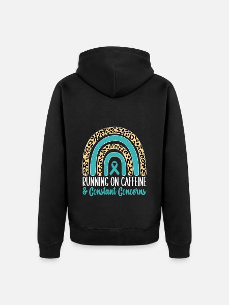 Angststörung Anxiety disorder - Unisex Premium Bio Zip Hoodie - Schwarz