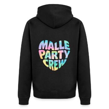 Malle Party Crew - Veste à capuche bio Premium Unisexe - noir - Dos - Nico (187cm)