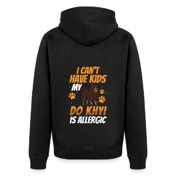 Have a Do Khyi Tibetan Mastiff - Unisex Premium Organic Zip Hoodie - black - Back - Nico (187cm)