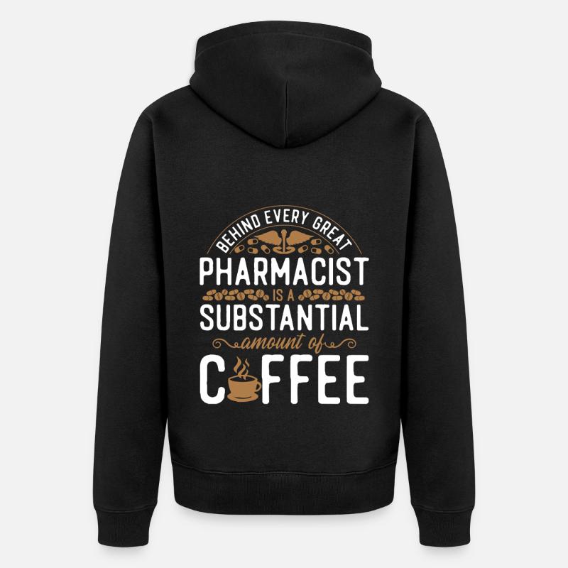 Pharmacy Tech Technician - Unisex Premium Bio Zip Hoodie - Schwarz