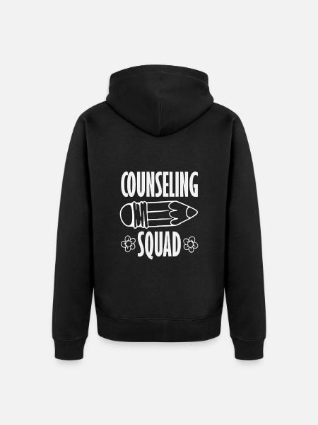 Schulberater Team Crew Pencil Design - Unisex Premium Bio Zip Hoodie - Schwarz