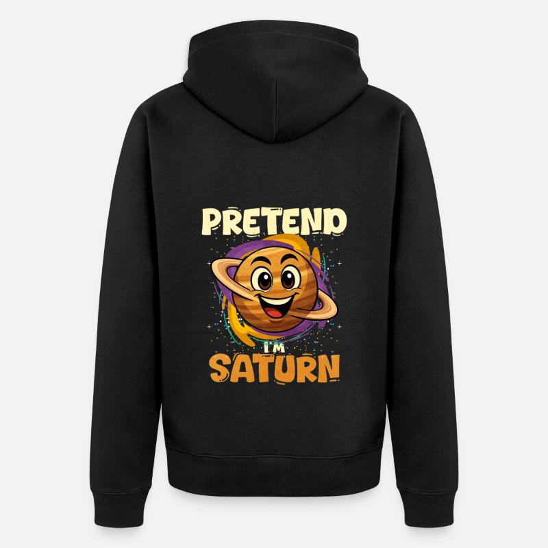 Saturne - Veste à capuche bio Premium Unisexe - noir