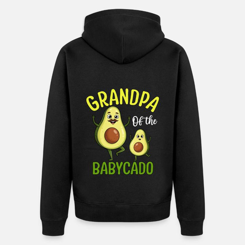 Papi du Babycado - Veste à capuche bio Premium Unisexe - noir