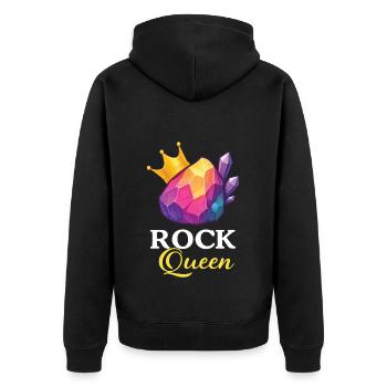 Géologie Roche - Veste à capuche bio Premium Unisexe - noir - Dos - Nico (187cm)