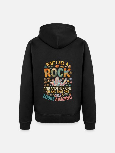 Geology Rock - Unisex Premium Bio Zip Hoodie - Schwarz