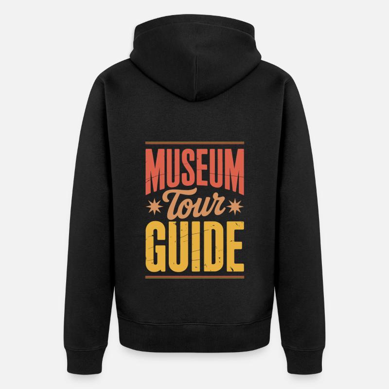 Musée - Veste à capuche bio Premium Unisexe - noir