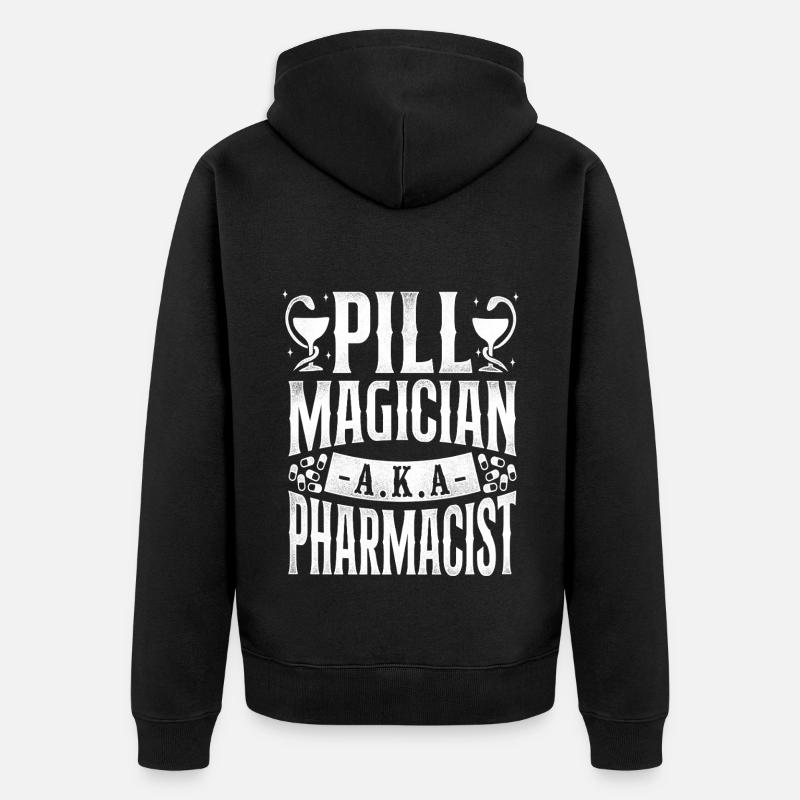 Pharmacy Tech Technician - Unisex Premium Bio Zip Hoodie - Schwarz