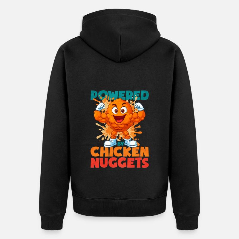 Nugget de poulet - Veste à capuche bio Premium Unisexe - noir