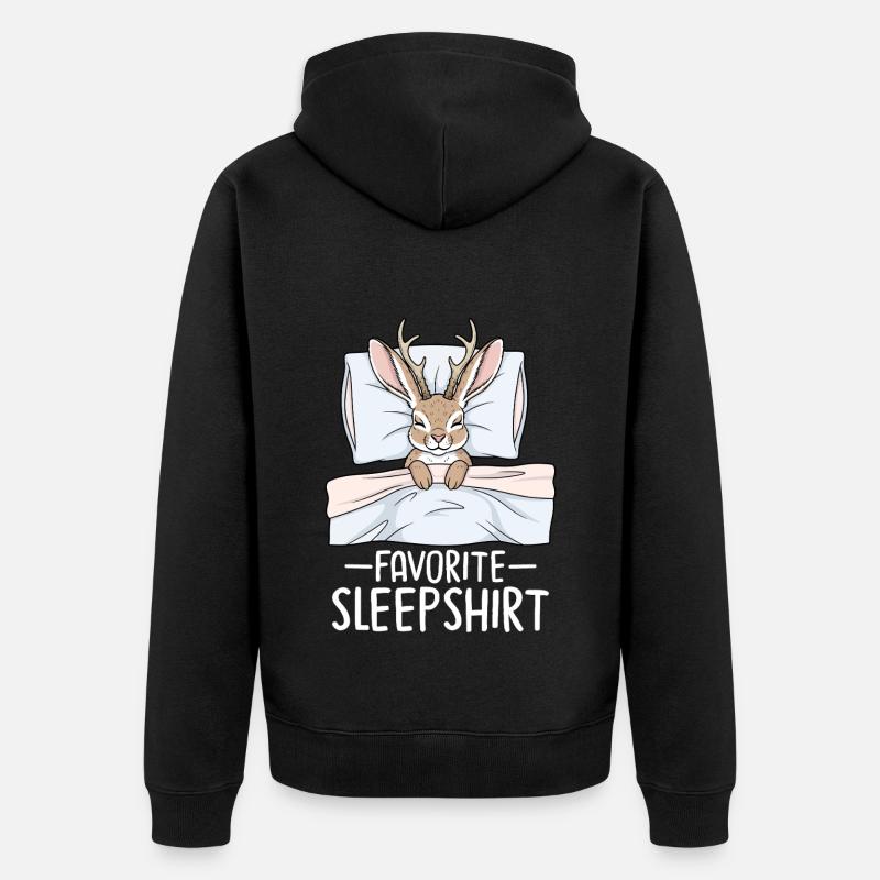 Chemise de nuit préférée - Veste à capuche bio Premium Unisexe - noir