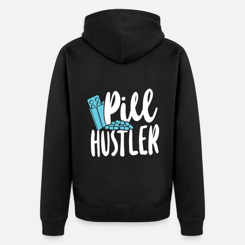 Pharmacy Tech Technician - Unisex Premium Bio Zip Hoodie - Schwarz