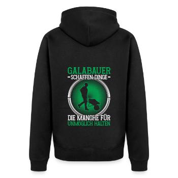 Paysagiste Constructeur Impossible Paysagiste Jardinier - Veste à capuche bio Premium Unisexe - noir - Dos - Nico (187cm)