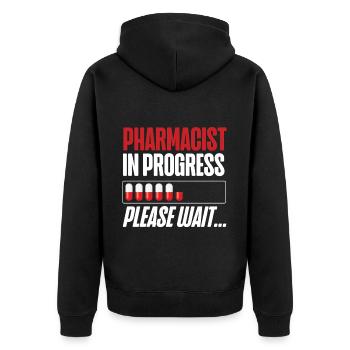 Technicien en pharmacie - Veste à capuche bio Premium Unisexe - noir - Dos - Nico (187cm)