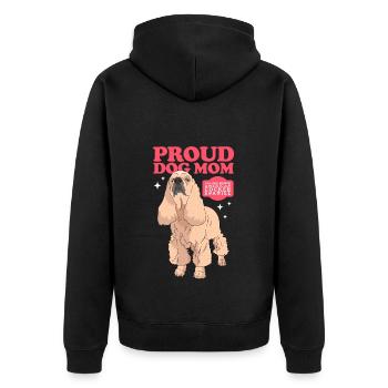 Cocker américain Spaniel Maman Cadeau - Veste à capuche bio Premium Unisexe - noir - Dos - Nico (187cm)