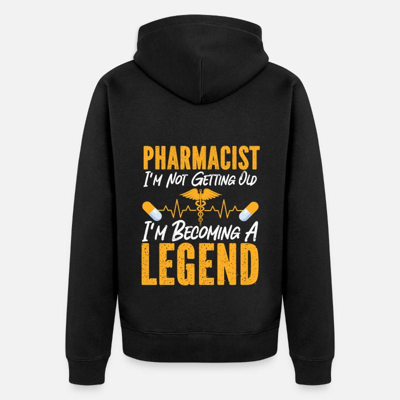 Pharmacy Tech Technician - Unisex Premium Bio Zip Hoodie - Schwarz