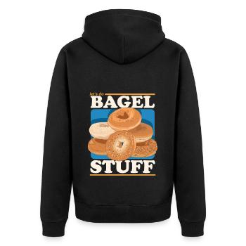 Bagel Bagel Pain Beigel Cadeau - Veste à capuche bio Premium Unisexe - noir - Dos - Nico (187cm)