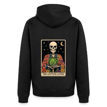 Salade Tarot - Veste à capuche bio Premium Unisexe - noir - Dos - Nico (187cm)