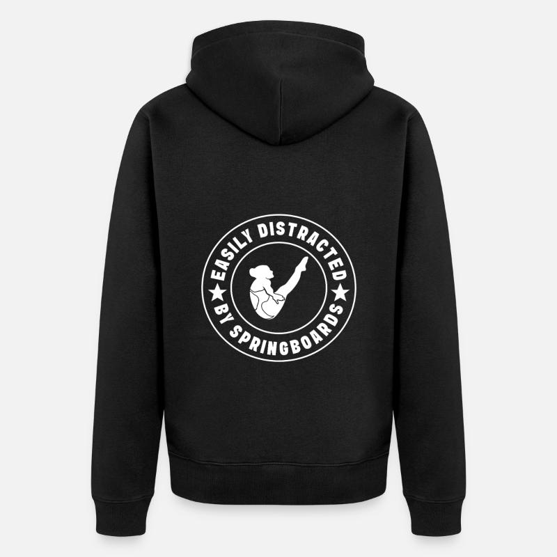 Plongeoir - Veste à capuche bio Premium Unisexe - noir