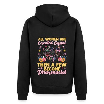 Technicien en pharmacie - Veste à capuche bio Premium Unisexe - noir - Dos - Nico (187cm)
