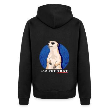 Suricate Drôle Cadeau de Suricate - Veste à capuche bio Premium Unisexe - noir - Dos - Nico (187cm)