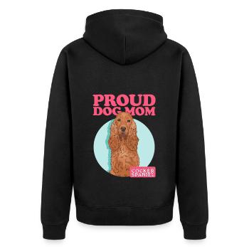 Cocker Spaniel Maman Cocker Spaniels Cadeaux - Veste à capuche bio Premium Unisexe - noir - Dos - Nico (187cm)