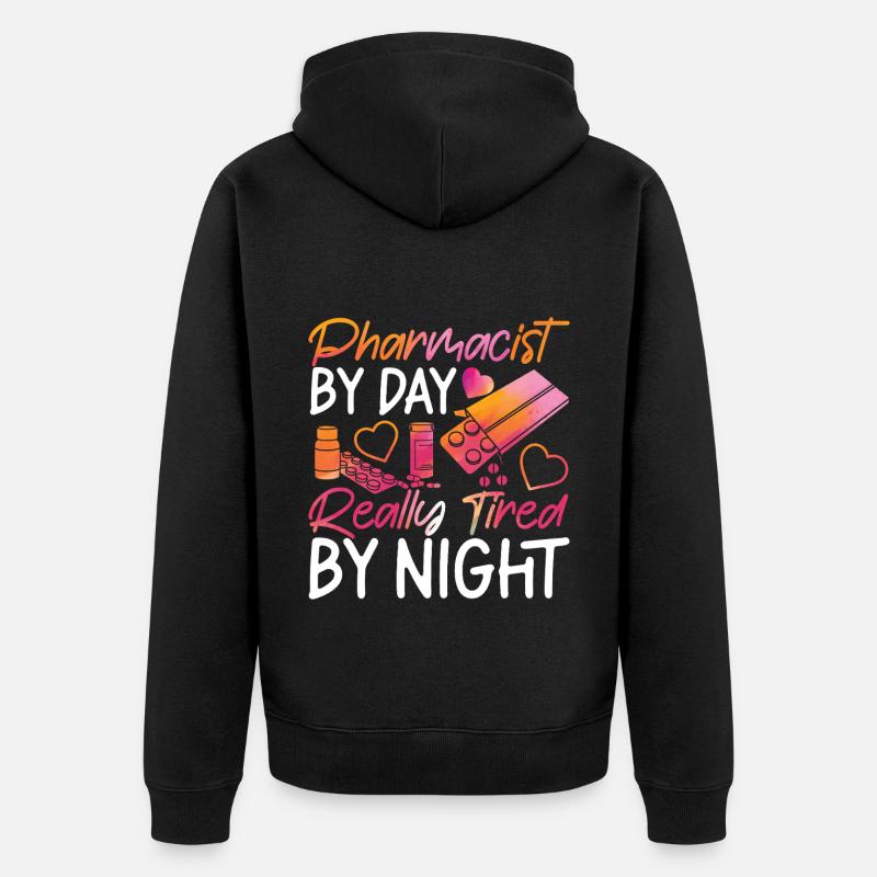 Technicien en pharmacie - Veste à capuche bio Premium Unisexe - noir