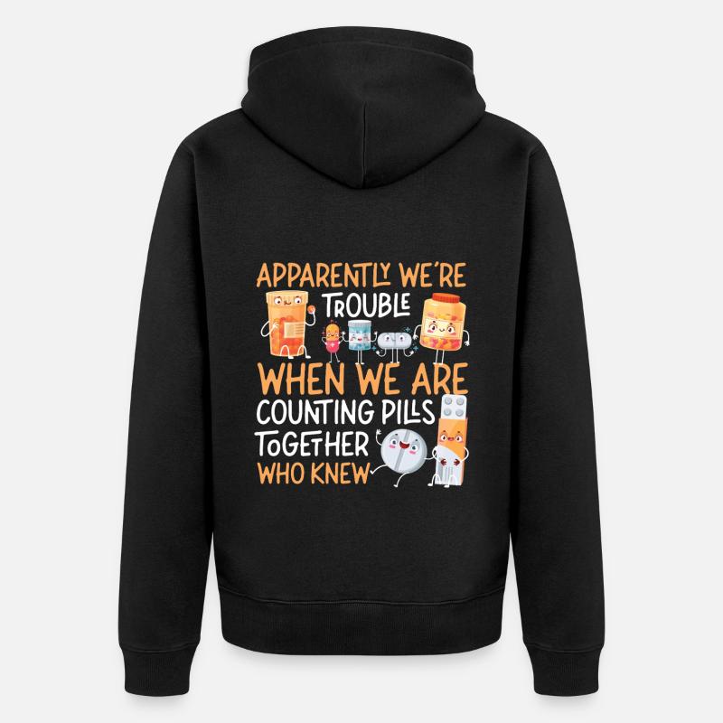 Pharmacy Tech Technician - Unisex Premium Bio Zip Hoodie - Schwarz